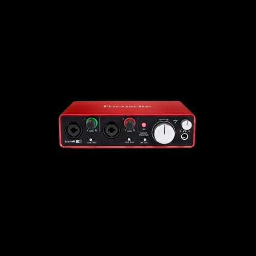 focusrite scarlett 2i2 3rd generation pc audio interface straight