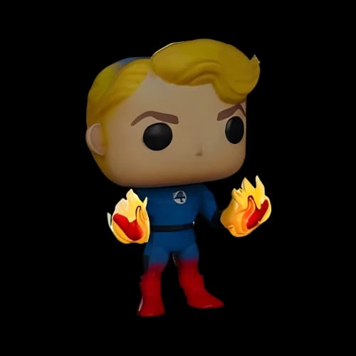 fun ko pop human torch specialty series gitd action figure marvel 2