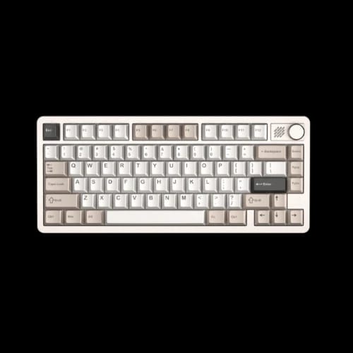 furycube f75s tri mode rgb hot swap aluminium alloy mechanical keyboard dawn gold
