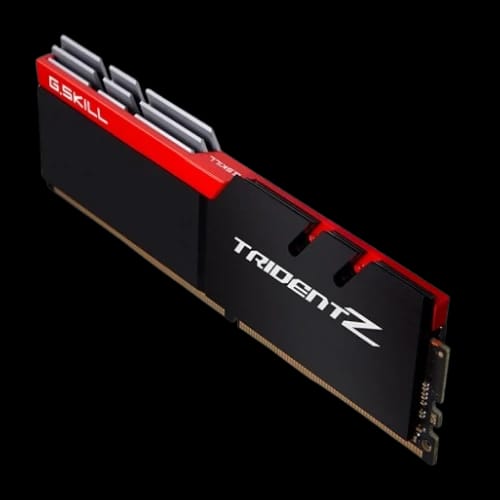 g skill ddr4 8gb 3200mhz trident z ram black red heatsink