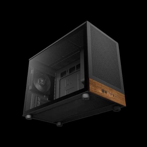 gamdias athena m4m wood matx mini tower gaming casing with fan