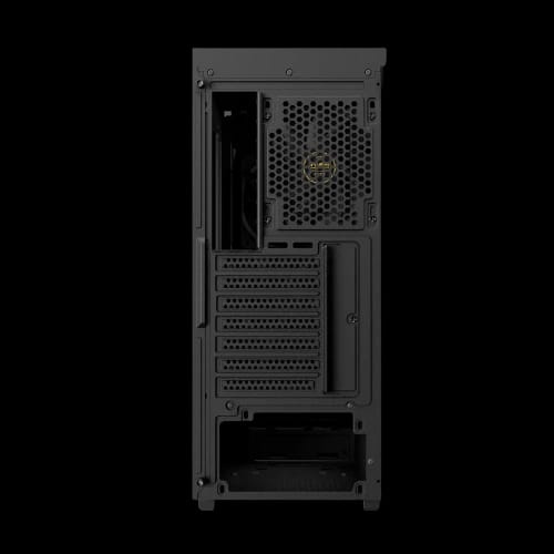 gamdias aura gc11 wood mid tower atx gaming casing back