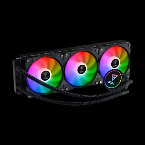 gamdias aura gl360 aio rgb liquid cpu cooler black main 1