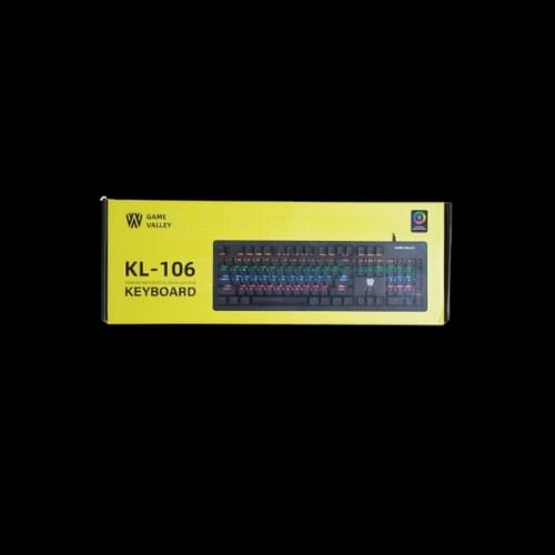 game valley kl 106 gaming mechanical keyboard blue red switch