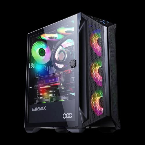gamemax brufen c1 3608 mid tower gaming case black main