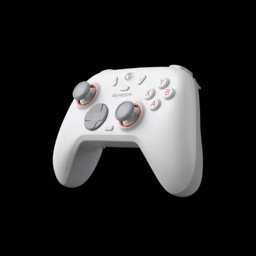 gamesir nova 2 lite multi platform tri mode wireless game controller luminous white side view