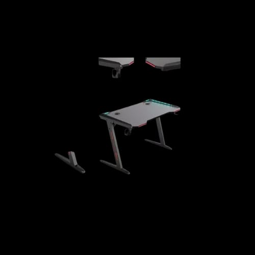 generic z8 rgb lighting z shaped gaming table corners