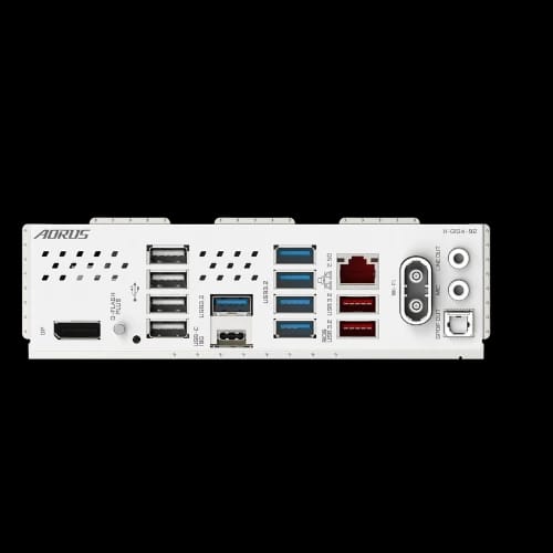 gigabyte b850 aorus elite wifi7 ddr5 amd am5 atx motherboard white side