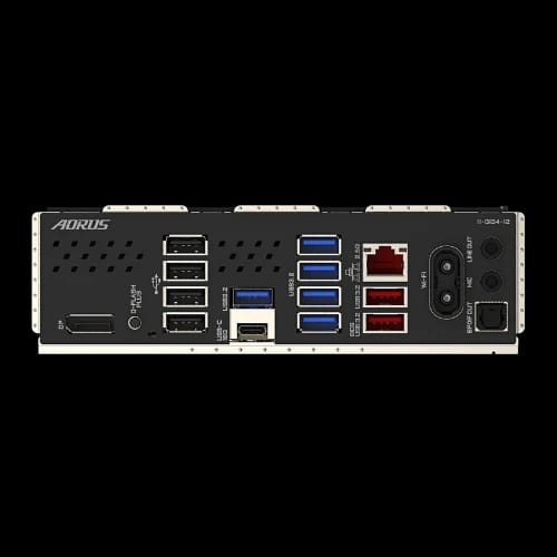 gigabyte b850m aorus elite wifi6e amd am5 ddr5 matx motherboard ports