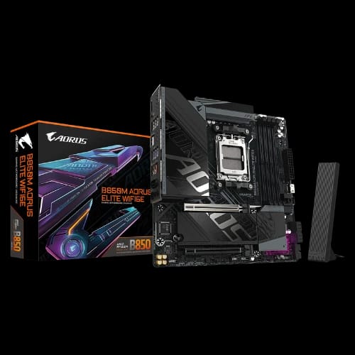 gigabyte b850m aorus elite wifi6e amd am5 ddr5 matx motherboard