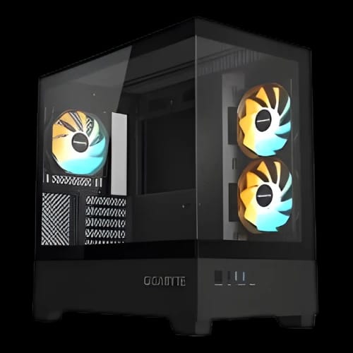 gigabyte c201 panoramic mid tower m atx casing main