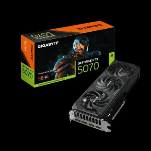 gigabyte geforce rtx 5070 windforce oc sff 12g gddr7 graphics card with box