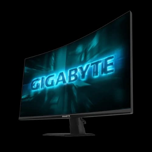 gigabyte gs27fc2 27 240hz 1ms fhd va curved gaming monitor left