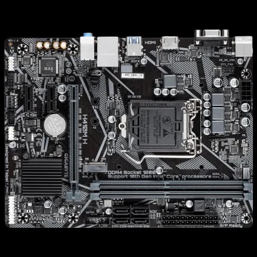 gigabyte h410m h 10th gen micro atx motherboard pcb