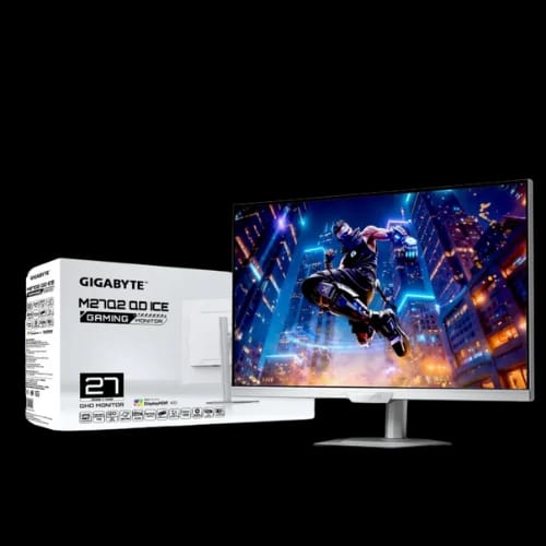gigabyte m27q2 qd ice 27 200hz qhd ips gaming monitor white box