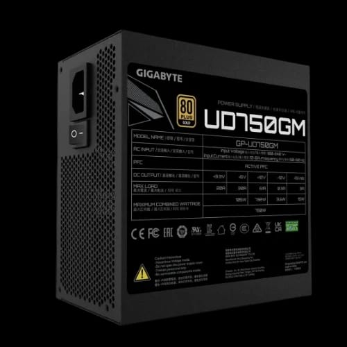 gigabyte ud750gm 750w ultra durable 80 gold full modular power supply 2