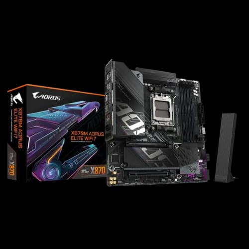 gigabyte x870m aorus elite wifi 7 micro atx am5 motherboard
