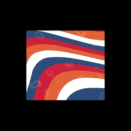 glidecraft mouse pad with colorful wave pattern design