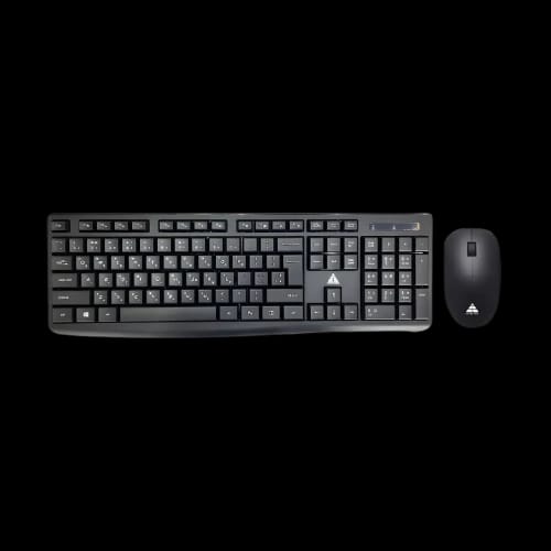 golden field gf km605w black wireless keyboard mouse combo main