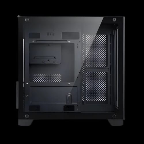 golden field seaview m360 mini tower micro atx gaming case black back