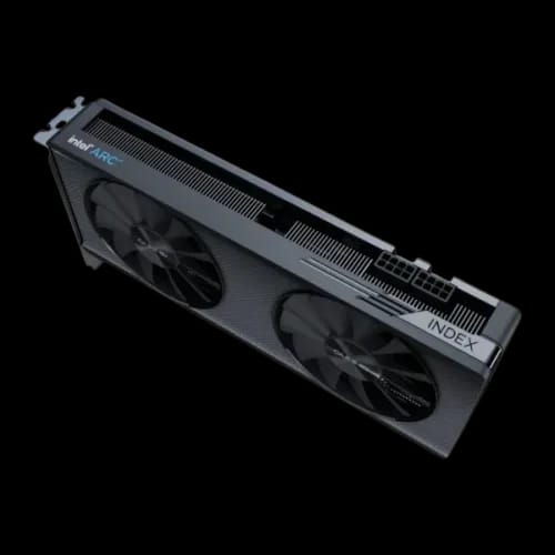 gunnir intel arc a750 index 8gb gddr6 graphics card left