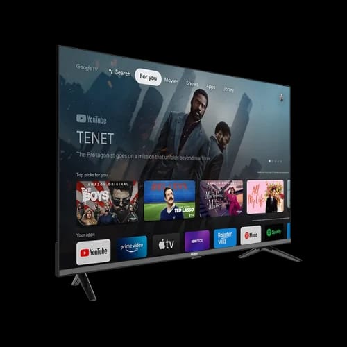 haier h32k800x 32 bezel less google tv angle