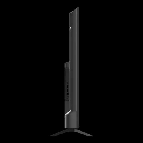haier h43s80eux 43 qled 4k google tv side view