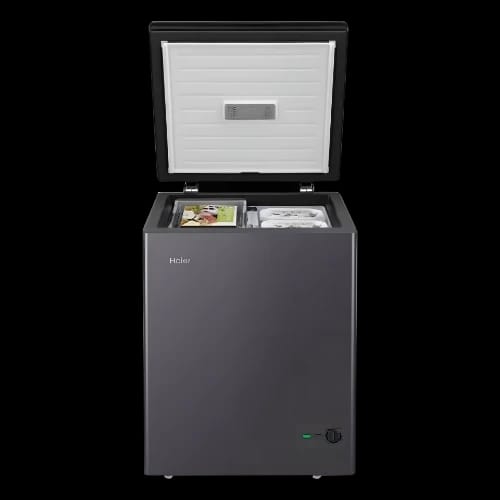 haier hcf 175sg 142l chest freezer open