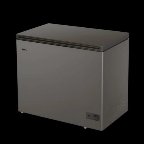 haier hcf 290n 251l chest freezer side