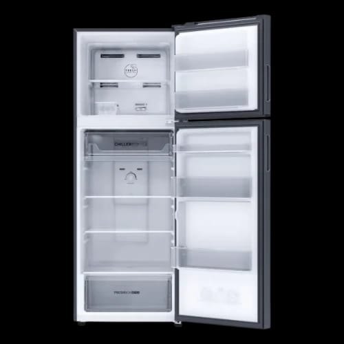haier hrf 362tbg 342l no frost refrigerator open view