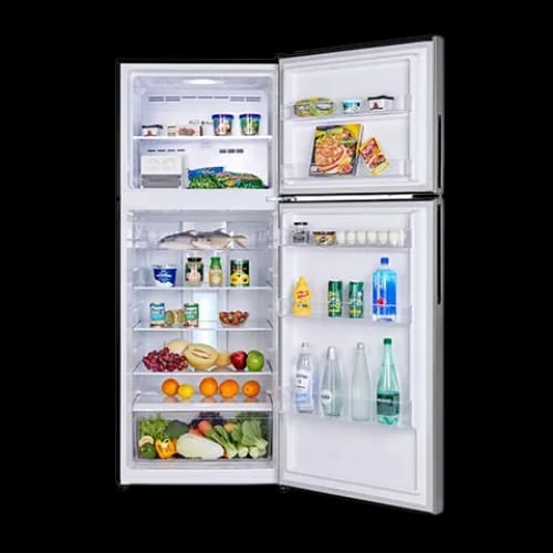 haier hrf 460wdbg 439l no frost refrigerator open view