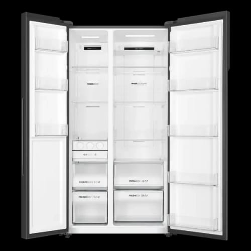 haier hrf 680bg 630l convertible side by side refrigerator open view