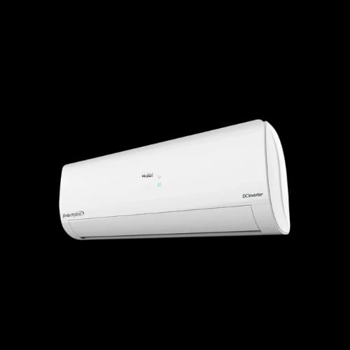 haier hsu 19 solarcool solar hybrid inverter air conditioner angled