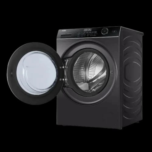 haier hw120 bp14959s8 12 kg front load washing machine open