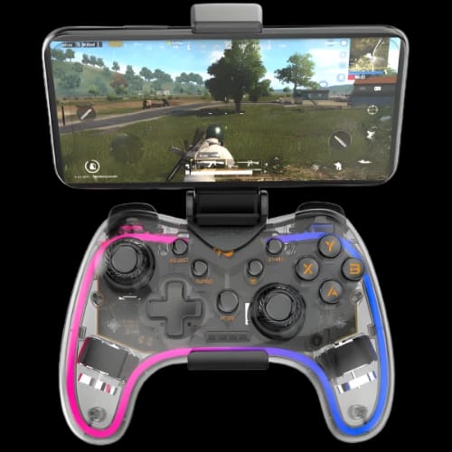 havit g180bt transparent rgb bluetooth vibration gamepad main