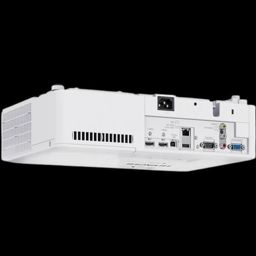 hitachi cp ex3051wn projector rear connectivity view