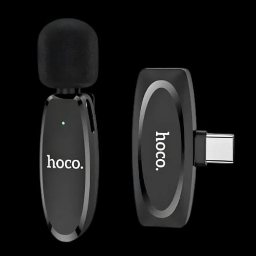 hoco l15 type c crystal lavalier wireless digital microphone main