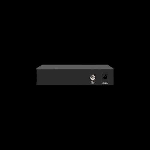 hored ai106 6 port 100mbps ai poe switch portside