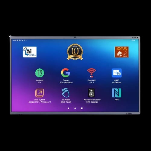 horion 65m6apro 65 4k uhd interactive flat panel with 48mp webcam microphone main