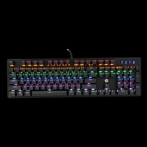hp gk100f wired mechanical rgb gaming keyboard main