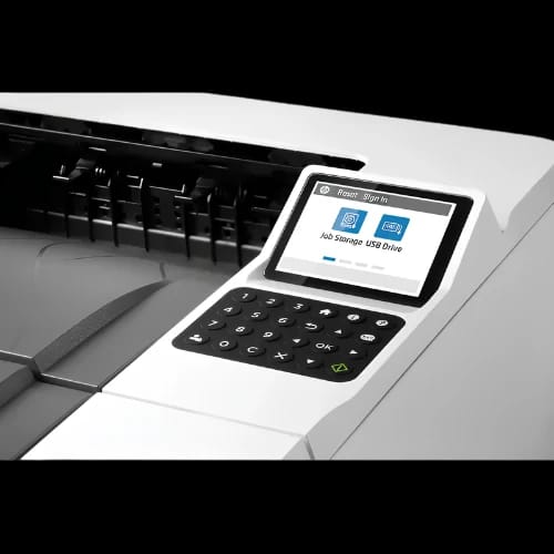 hp laserjet pro m406dn single function monochrome printer controls