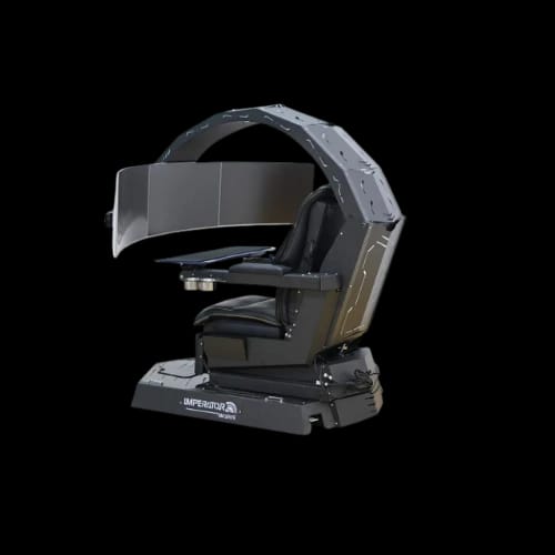 imperatorworks iw r1 zero gravity reclining workstation gaming chair angled