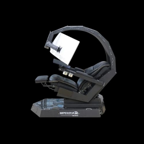 imperatorworks iw r1 zero gravity reclining workstation gaming chair side