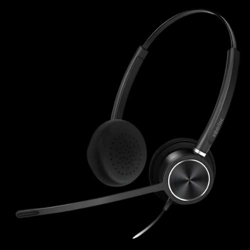 inbertec c10dju duo usb 35mm jack noise cancelling headphone black main