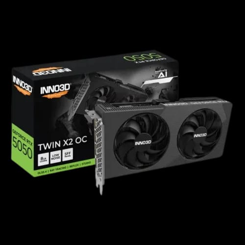 inno3d geforce rtx 5050 twin x2 oc 8gb gddr6 graphics card