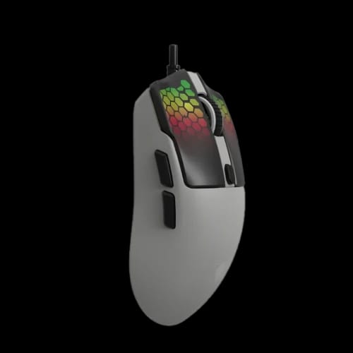 jedel gm693 7d rgb wired optical gaming mouse gray left button