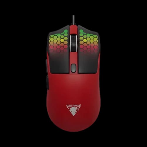jedel gm693 7d rgb wired optical gaming mouse red main