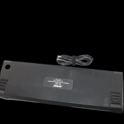 jedel kl 122 transparent rgb mechanical keyboard backside