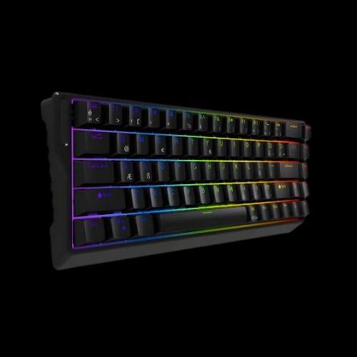 jedel kl166 wired mechanical gaming keyboard left angle