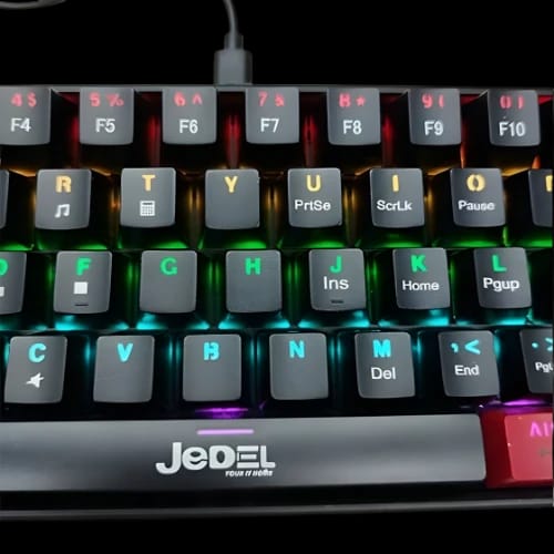 jedel kl69 wired rgb mechanical gaming keyboard zooming keys